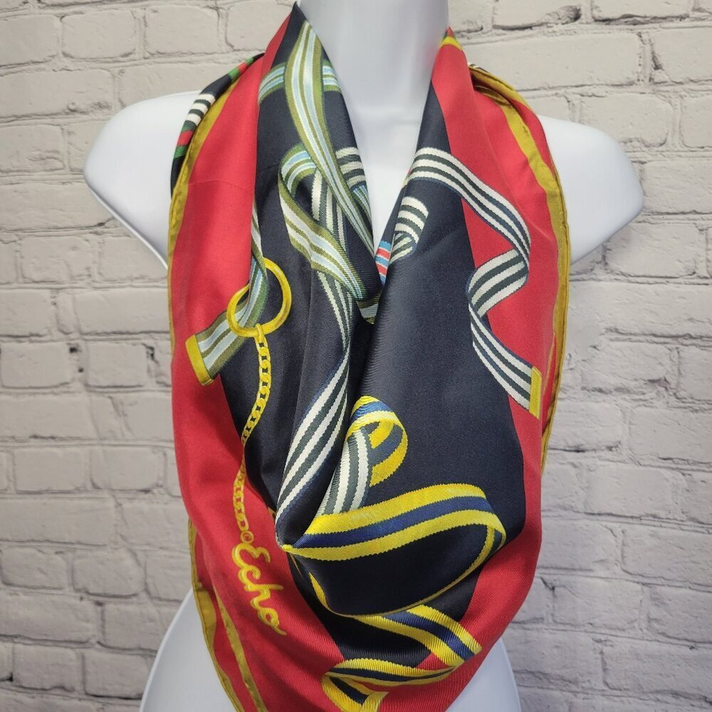 Echo Web of Intrigue Square Silk Scarf